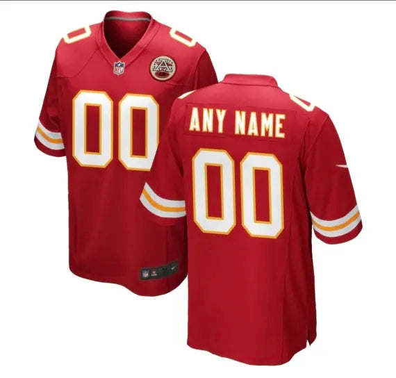 Youth Custom Kansas City Chiefs Football jersey