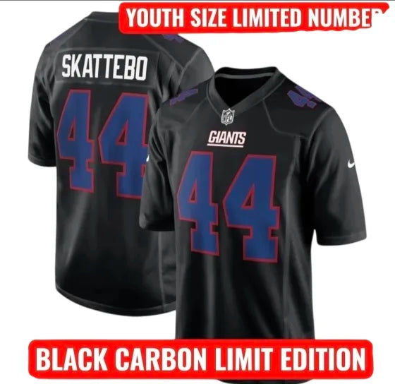 Youth Cam Skattebo New York Giants Football Jersey