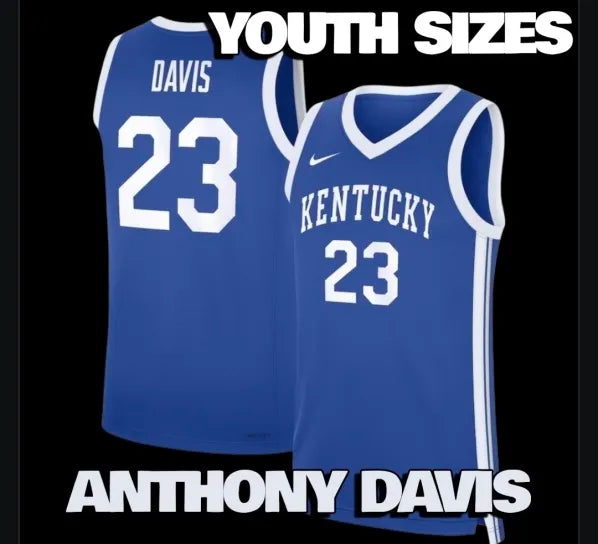 Youth Anthony Davis #23 Kentucky Wildcats Basketball jerseys